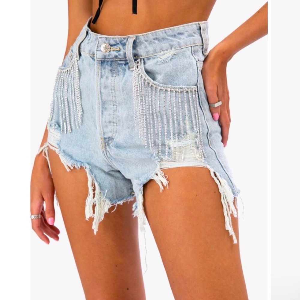 Adika Rhinestone Shorts
